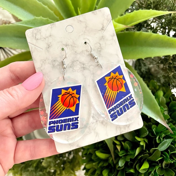 Phoenix Suns Acrylic Earrings - Picture 3 of 5